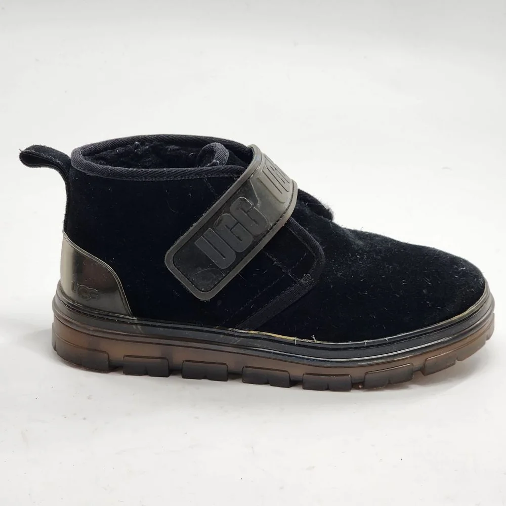 UGG Neumel Suede Shealing Lined Clear Winter Boots 8 Black